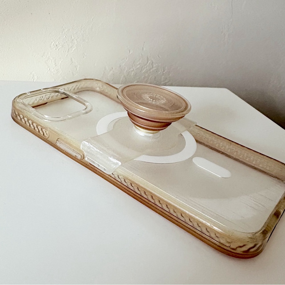 Clear IPhone 13 Case with Pop Socket